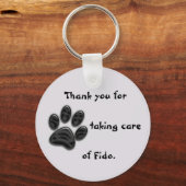 Dog Sitter Vielen Dank, Ihr besonderer Hausschlüss Schlüsselanhänger (Vorderseite)