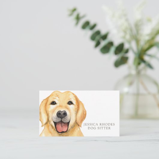 Dog Sitter Visitenkarte (Stehend Vorderseite)