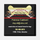 Dog Sitting Business Magnet (Vorne)