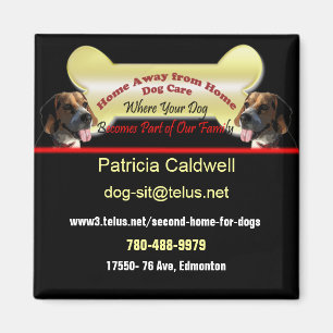 Dog Sitting Business Magnet