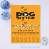 Dog Sitting.Sitter.Service.Business Flyer (Einzeln)