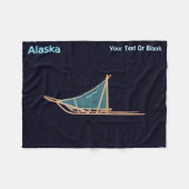 Dog Sled - Alaska Fleecedecke (Vorderseite (Horizontal))
