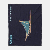 Dog Sled - Alaska Fleecedecke (Vorderseite)