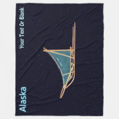 Dog Sled - Alaska Fleecedecke (Vorderseite)