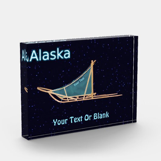 Dog Sled - Alaska Fotoblock (Links)