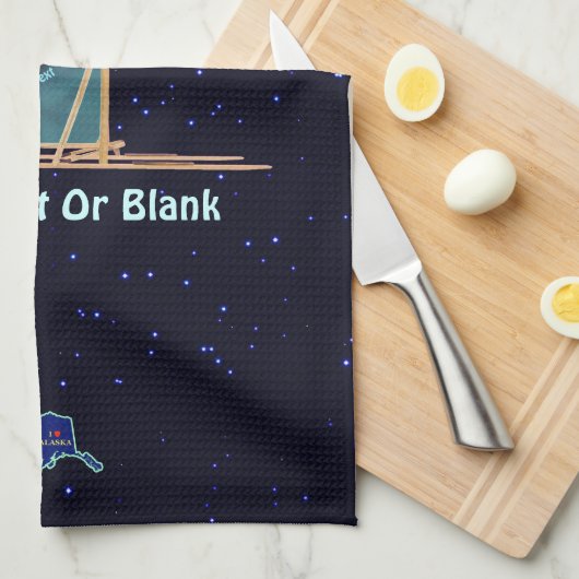 Dog Sled - Alaska Geschirrtuch (Viertel Falte)