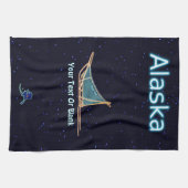 Dog Sled - Alaska Geschirrtuch (Horizontal)