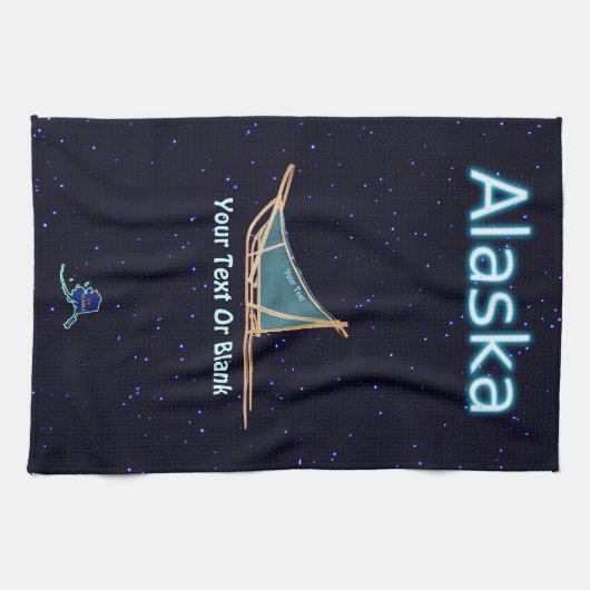 Dog Sled - Alaska Geschirrtuch (Horizontal)