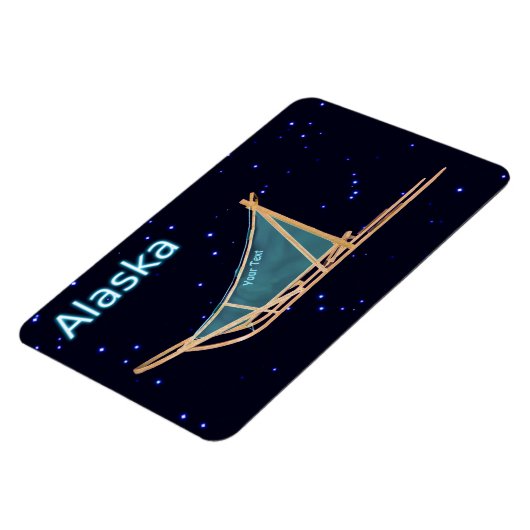 Dog Sled - Alaska Magnet (Linke Seite)