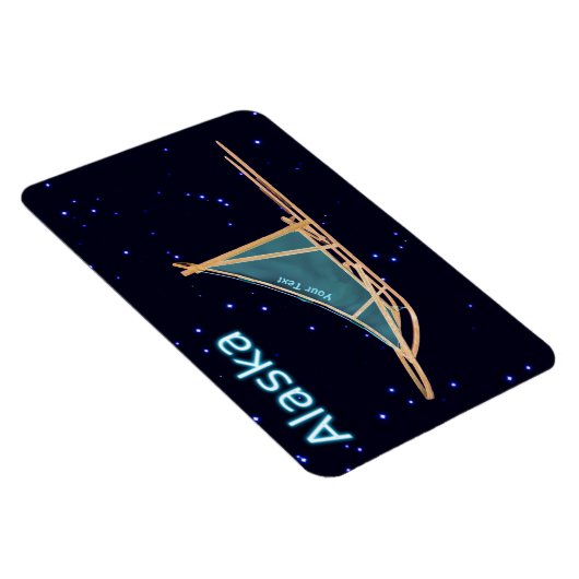 Dog Sled - Alaska Magnet (Rechte Seite)