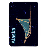 Dog Sled - Alaska Magnet (Vertikal)