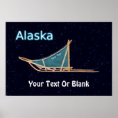 Dog Sled - Alaska Poster (Vorne)