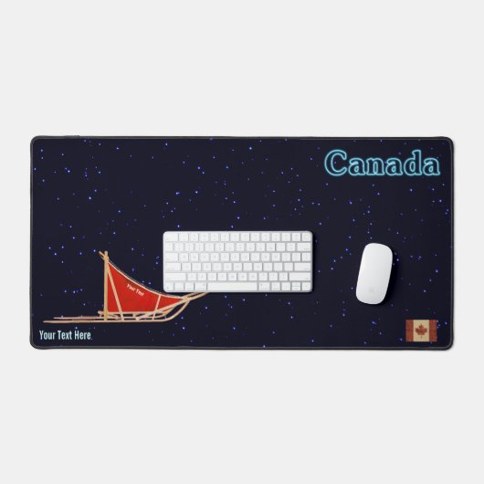 Dog Sled - Alaska Schreibtischunterlage (Tastatur & Maus)