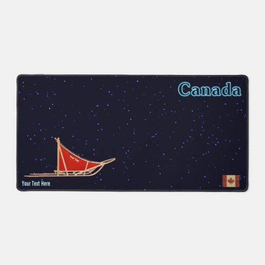 Dog Sled - Alaska Schreibtischunterlage (Vorderseite)