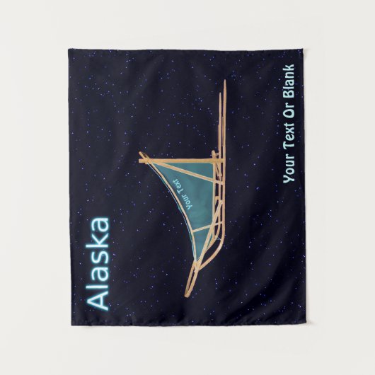 Dog Sled - Alaska Wandteppich (Vorderseite)