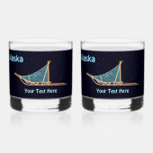Dog Sled - Alaska Whiskyglas (Vorderseite)