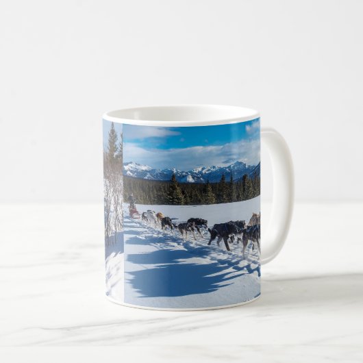 Dog sled kaffeetasse (VorderseiteRechts)