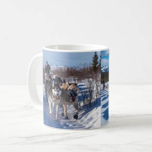 Dog sled kaffeetasse (Vorderseite Links)