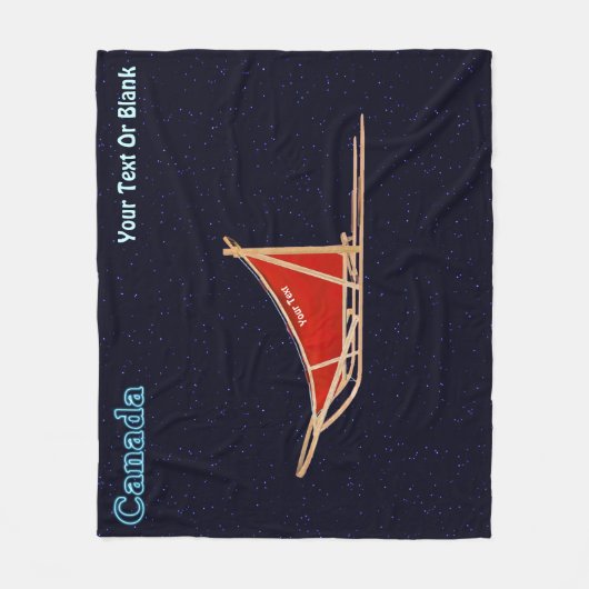 Dog Sled - Kanada Fleecedecke (Vorderseite)