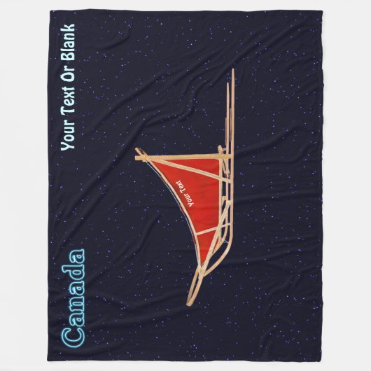 Dog Sled - Kanada Fleecedecke (Vorderseite)