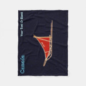 Dog Sled - Kanada Fleecedecke (Vorderseite)