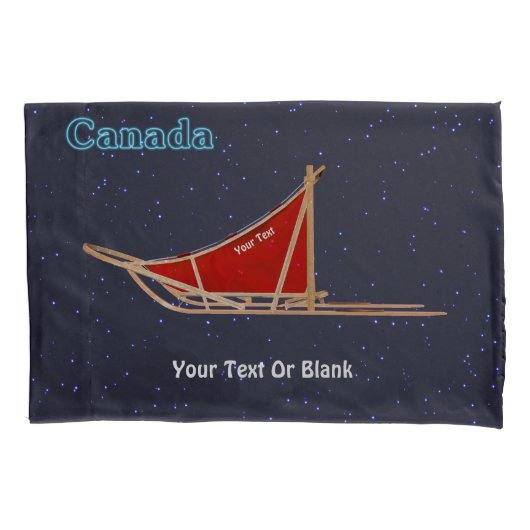 Dog Sled - Kanada Kissenbezug (Vorderseite)