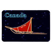 Dog Sled - Kanada Magnet (Horizontal)