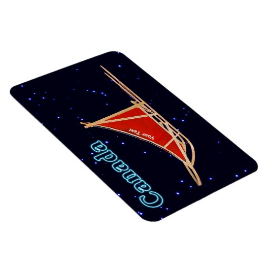 Dog Sled - Kanada Magnet (Rechte Seite)