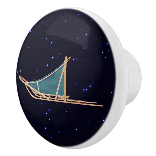 Dog Sled Keramikknauf (Rechts)