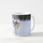 Dog Sledding in Quebec, Kanada Kaffeetasse (VorderseiteRechts)