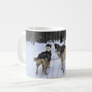 Dog Sledding in Quebec, Kanada Kaffeetasse
