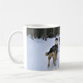 Dog Sledding in Quebec, Kanada Kaffeetasse (Links)