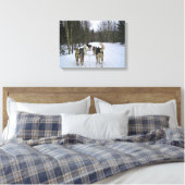 Dog Sledding in Quebec, Kanada Leinwanddruck (Insitu (Schlafzimmer))