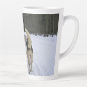 Dog Sledding in Quebec, Kanada Milchtasse (Rechts)