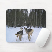 Dog Sledding in Quebec, Kanada Mousepad (Mit Mouse)