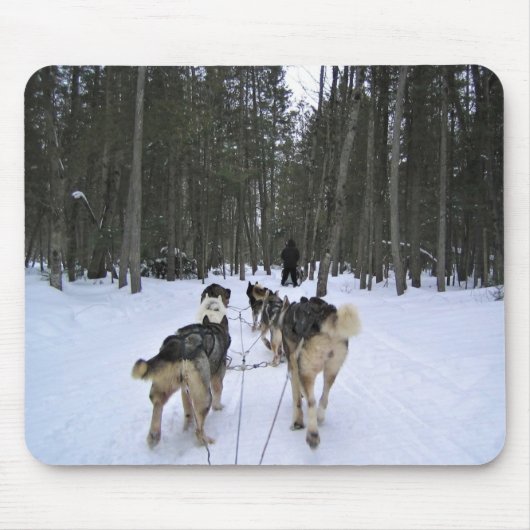 Dog Sledding in Quebec, Kanada Mousepad (Vorne)