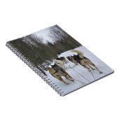 Dog Sledding in Quebec, Kanada Notizblock (Rechte Seite)