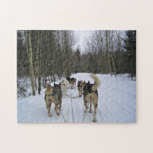 Dog Sledding in Quebec, Kanada Puzzle