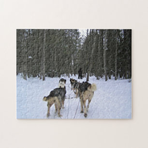Dog Sledding in Quebec, Kanada Puzzle