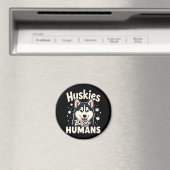 Dog Sledding Mushing Adventure Husky Team Winter Magnet (In Situ (Geschirrspüler))