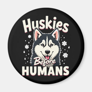Dog Sledding Mushing Adventure Husky Team Winter Magnet