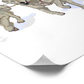 Dog Sledding Scene - Petersburg, Alaska Poster (Ecke)