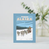 Dog Sledding Scene - Yukon, Alaska Postkarte (Stehend Vorderseite)