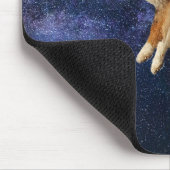 Dog Space Jumping Australian Shepherd Mousepad (Ecke)