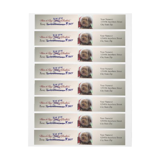 Dog Steals Your Silver Christmas Return Address (Bogen)