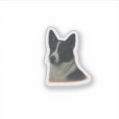 Dog Sticker Black White  (Vorderseite)