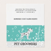 Dog-Symbol | Pet Groomer | Tierdienste Visitenkarten (Außenseite Aufgefaltet)