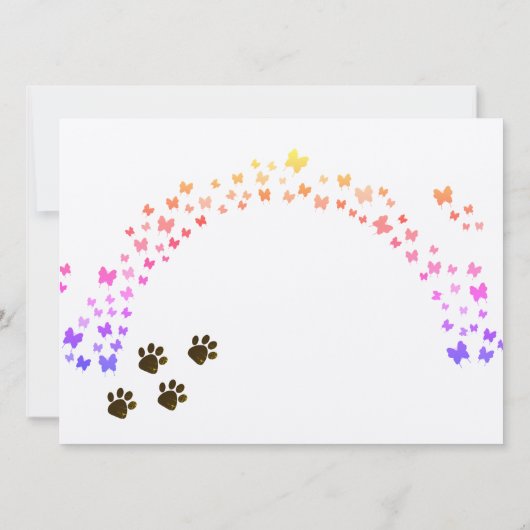 Dog Sympathy Card (Rückseite)
