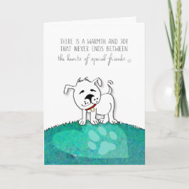 Dog Sympathy Card - Das Herz der besonderen Freund Karte