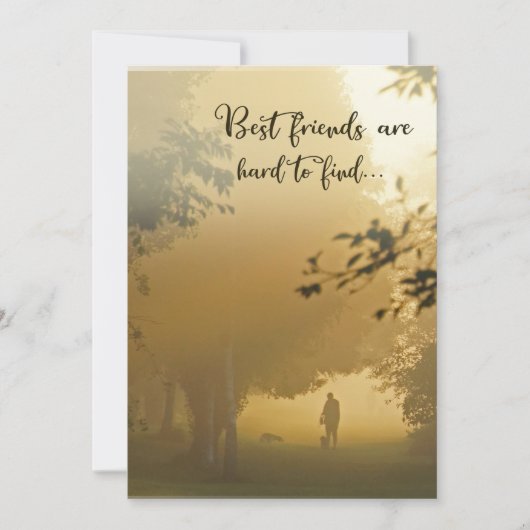 Dog Sympathy Card - Die besten Freunde sind schwer Karte (Vorderseite)